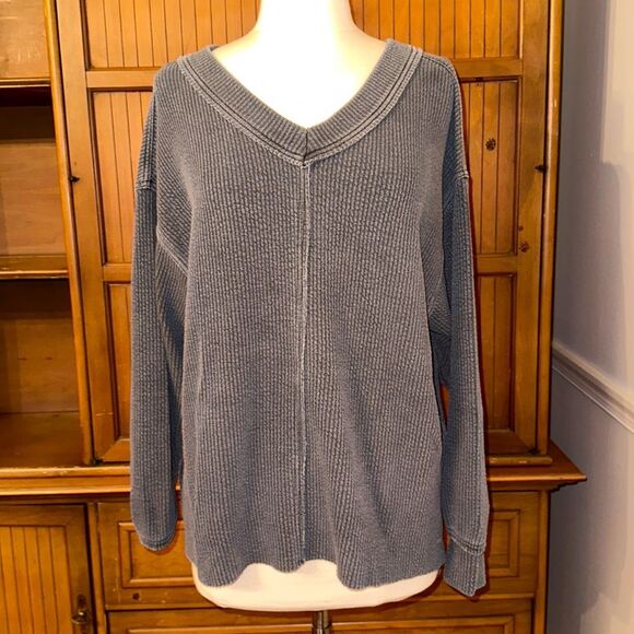 aerie Tops - Aerie Oversized Textured Top, SZ XS